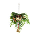 Christmas Wreath Lifelike Pine Cones & Berries Weather-Resistant