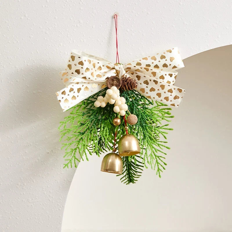 Christmas Wreath Lifelike Pine Cones & Berries Weather-Resistant