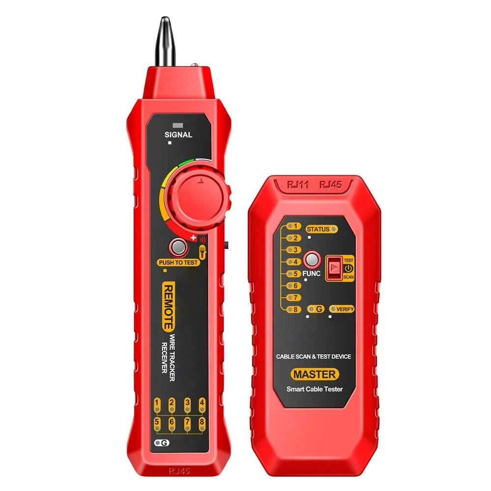 Circuit Breaker Finder & Cable Tester Dual-Signal Polarity LED Flashlight