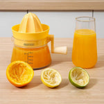 Citrus Juicer Ergonomic Hand Crank Dishwasher-Safe Compact Design