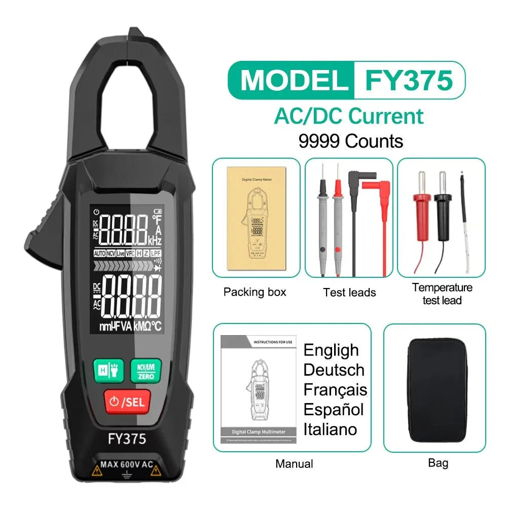 Clamp Meter 200A True RMS Non-Contact Voltage