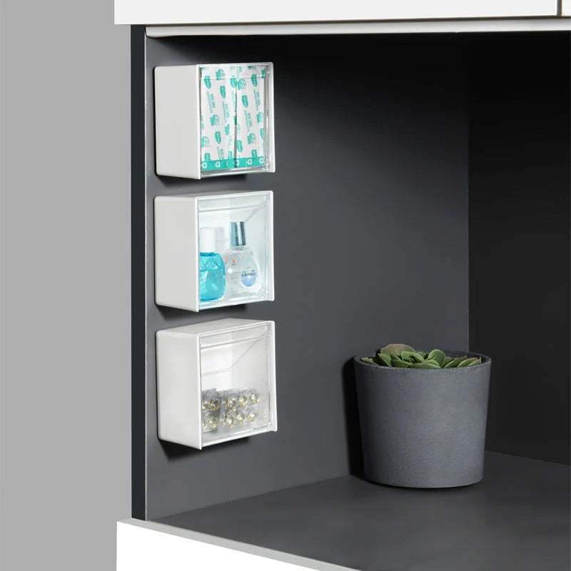 Clamshell Storage Box Wall-Mounted Transparent Lid Moisture-Resistant