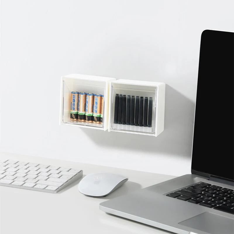 Clamshell Storage Box Wall-Mounted Transparent Lid Moisture-Resistant