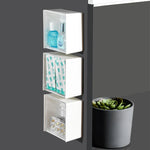 Clamshell Storage Box Wall-Mounted Transparent Lid Moisture-Resistant