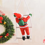 Climbing Santa 12 Inch Weather-Resistant Easy-Hang Fixtures