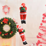 Climbing Santa 12 Inch Weather-Resistant Easy-Hang Fixtures