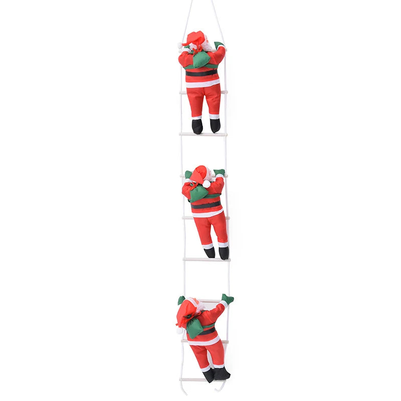 Climbing Santa 12 Inch Weather-Resistant Easy-Hang Fixtures
