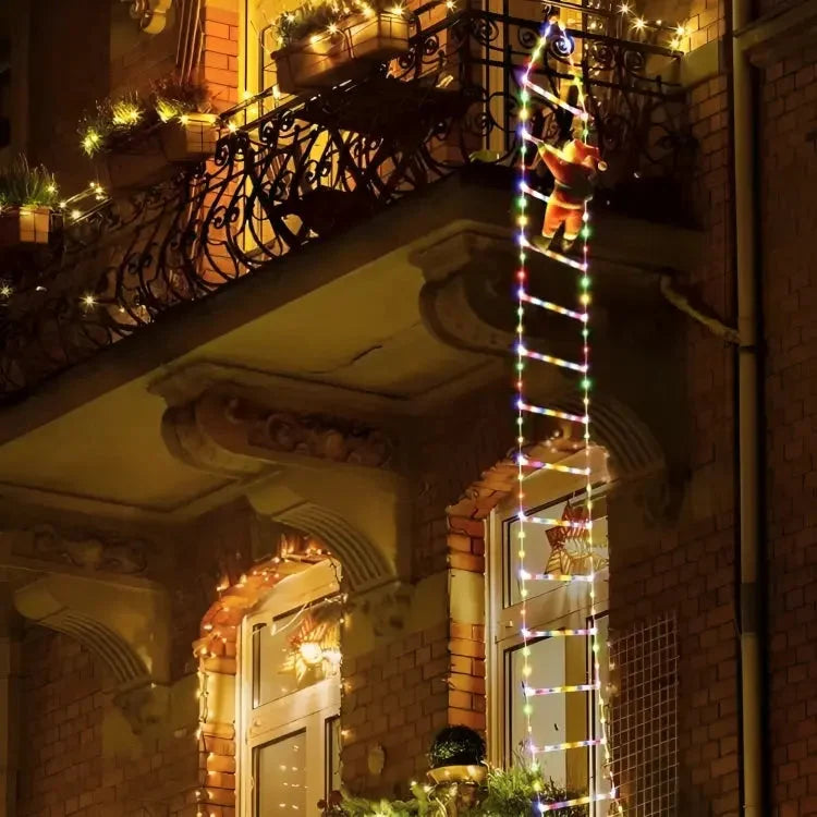 Climbing Santa Decoration LED Ladder Indoor & Outdoor Lights