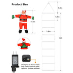 Climbing Santa Decoration LED Ladder Indoor & Outdoor Lights