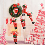 Climbing Santa Figure 12 Inch Weather-Resistant Easy To Hang
