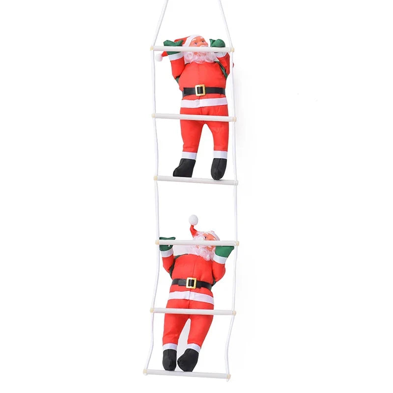 Climbing Santa Figurine Durable Vibrant Finish Indoor Outdoor