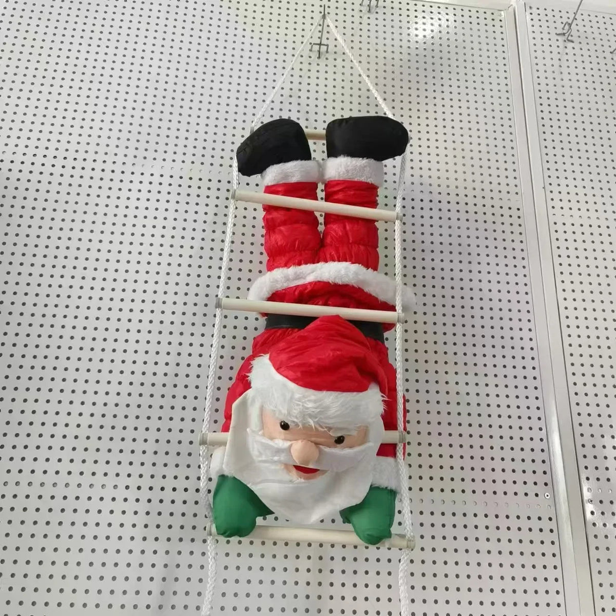 Climbing Santa Figurine Durable Vibrant Finish Indoor Outdoor