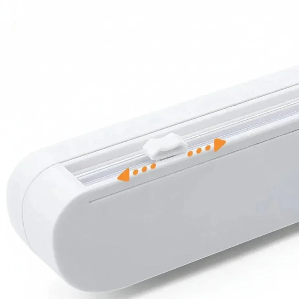 Cling Film Dispenser Integrated Cutter Reusable Fits Film & Foil Rolls