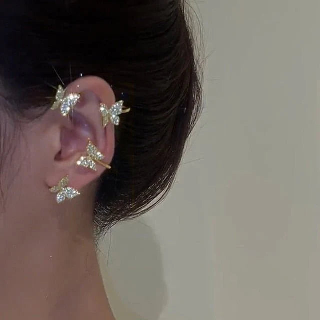 Clip-On Earrings Adjustable Nickel-Free No Piercing Required