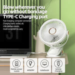 Clip-On Fan Rechargeable 8000mAh USB-C
