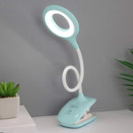 Clip-On Reading Lamp Dimmable Adjustable Neck USB-Powered