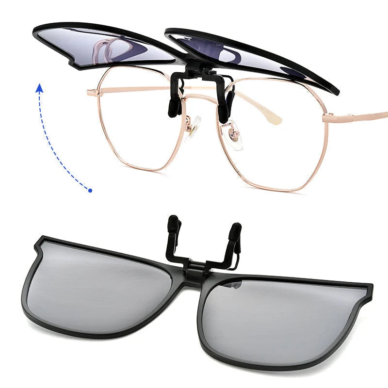 Clip-On Sunglasses Flip-Up Polarized UV400