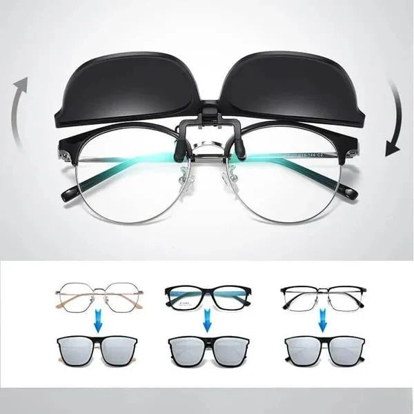 Clip-On Sunglasses Polarized UV400 Lightweight