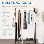 Closet Hook Organizer 360° Rotating Metal 6 Hooks