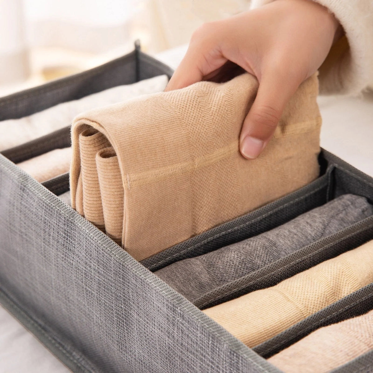 Closet Organizer Multi-Compartment 7 or 9 Grid Storage