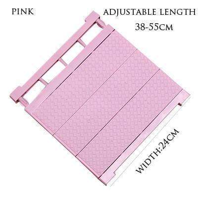 Closet Shelf Organizer Adjustable No-Drill Installation