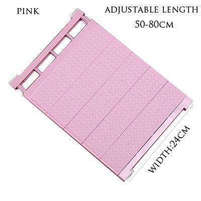 Closet Shelf Organizer Adjustable No-Drill Installation