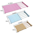 Closet Shelf Organizer Adjustable No-Drill Installation