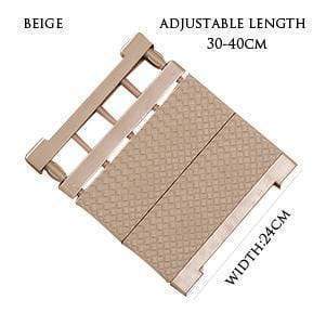 Closet Shelf Organizer Adjustable No-Drill Installation