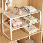 Closet Shelf Riser Adjustable Steel Stackable Storage