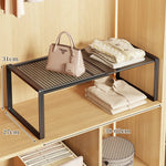 Closet Shelf Riser Adjustable Steel Stackable Storage