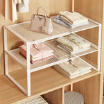 Closet Shelf Riser Adjustable Steel Stackable Storage