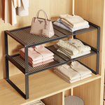Closet Shelf Riser Adjustable Steel Stackable Storage