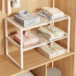 Closet Shelf Riser Adjustable Steel Stackable Storage