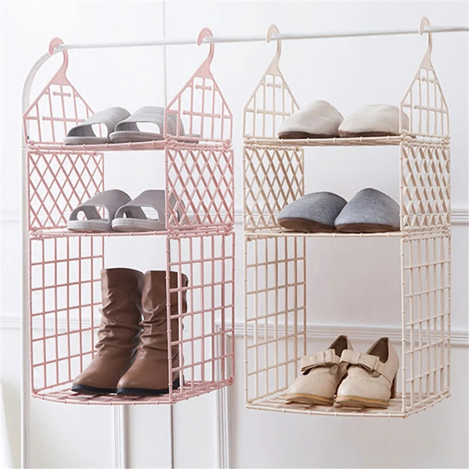 Closet Storage Organizer Foldable Multi-Tier PP