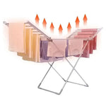 Clothes Drying Rack Heated Foldable Aluminum 120W