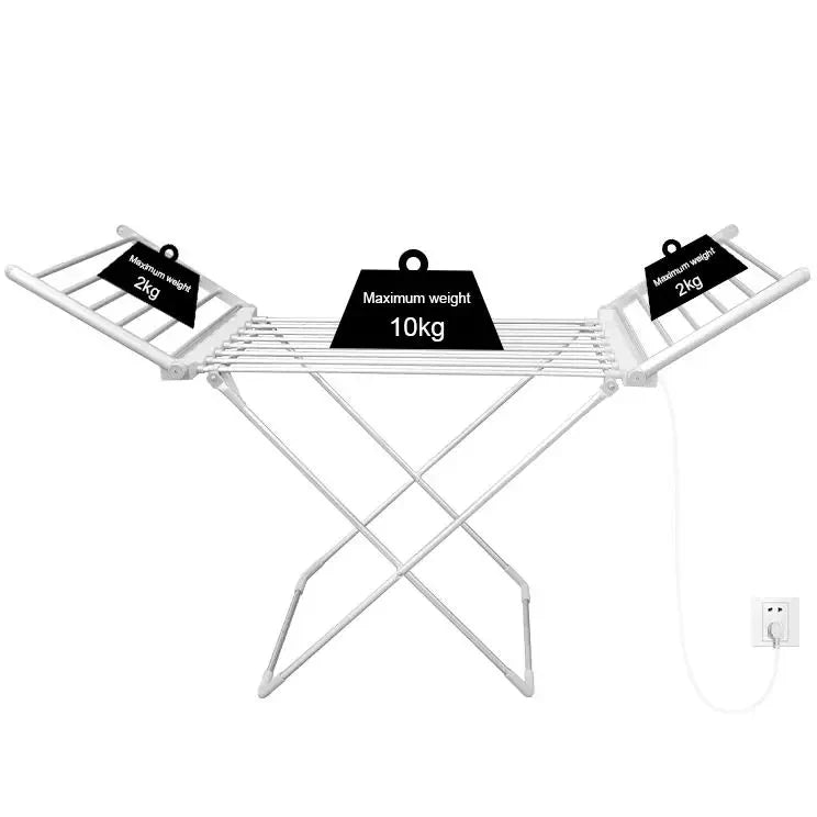 Clothes Drying Rack Heated Foldable Aluminum 120W