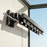 Clothes Drying Rod Wall-Mounted Foldable Aluminum Space-Saving