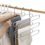 Clothes Hanger 5-Layer S-Shaped Space-Saving Stainless Steel