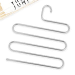 Clothes Hanger 5-Layer S-Shaped Space-Saving Stainless Steel
