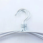 Clothes Hanger Set Aluminum Extra-Wide Heavy-Duty Set of 6