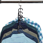 Clothes Hanger Stainless Steel Space-Saving Holds 6 Garments