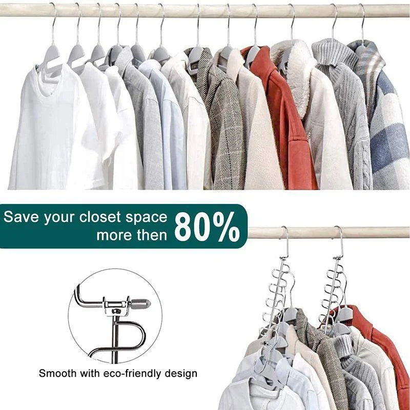 Clothes Hanger Stainless Steel Vertical Space-Saving
