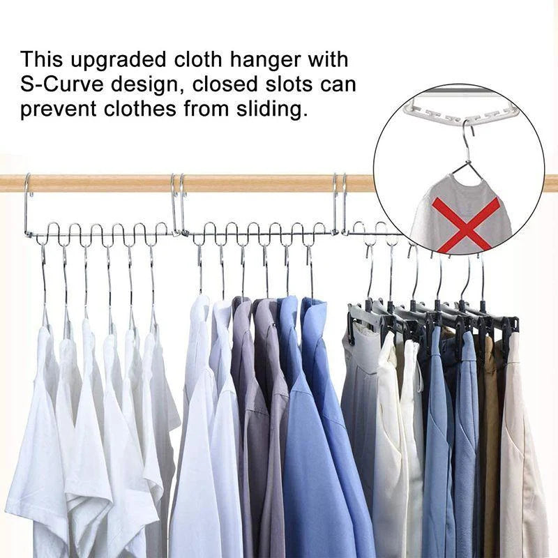 Clothes Hanger Stainless Steel Vertical Space-Saving