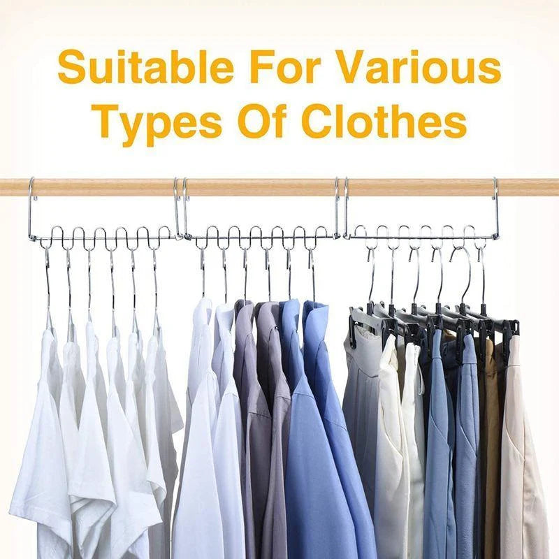 Clothes Hanger Stainless Steel Vertical Space-Saving