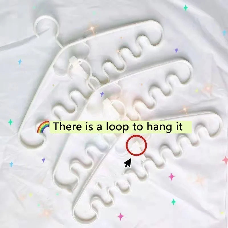 Clothes Hanger Wavy Space-Saving Plastic