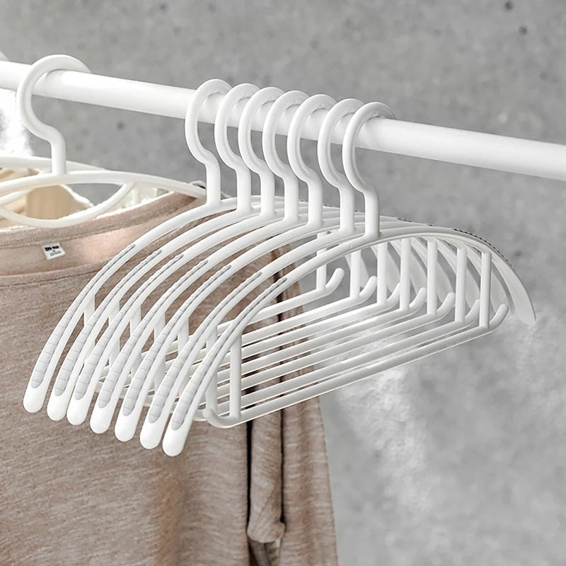 Clothes Hangers Non-Slip Rounded Shoulder Set of 10