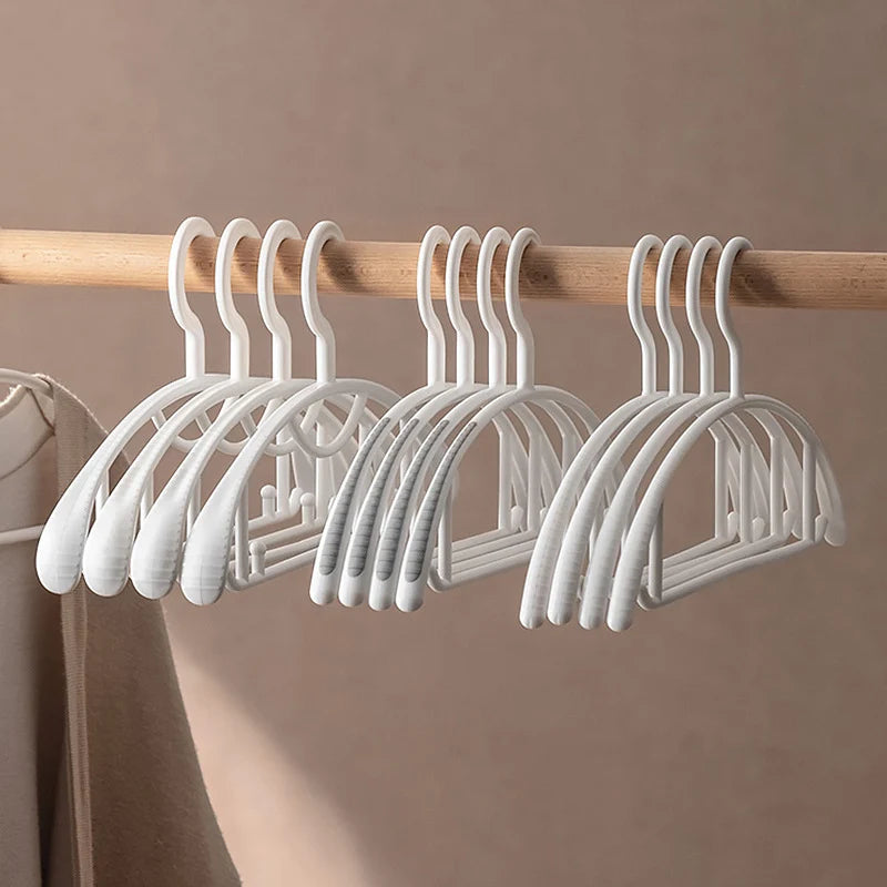 Clothes Hangers Non-Slip Rounded Shoulder Set of 10