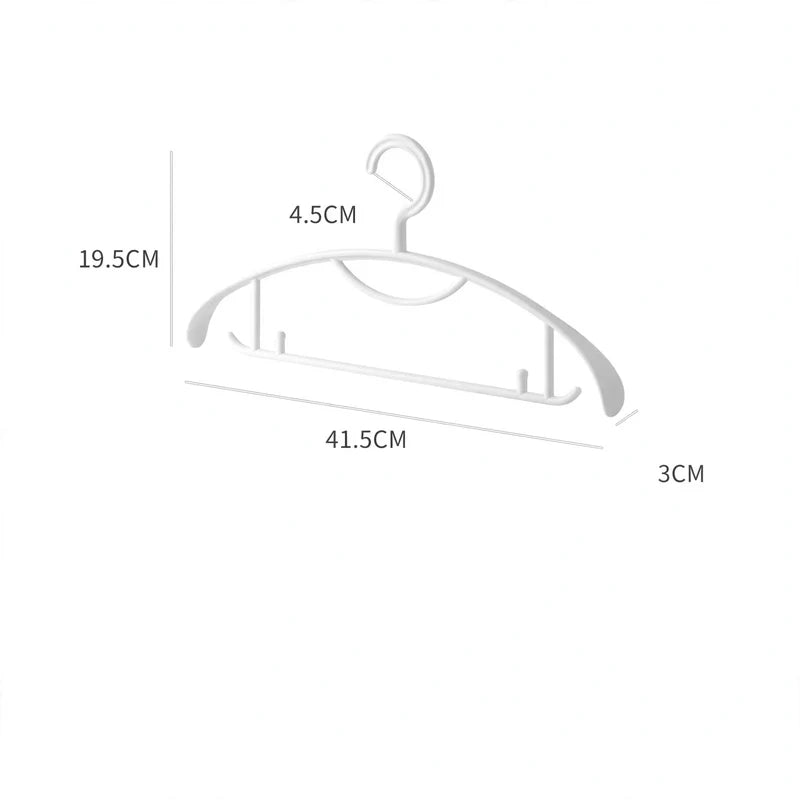 Clothes Hangers Non-Slip Rounded Shoulder Set of 10