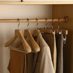 Clothes Hangers Wooden Wide Shoulder Set of 3