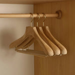 Clothes Hangers Wooden Wide Shoulder Set of 3